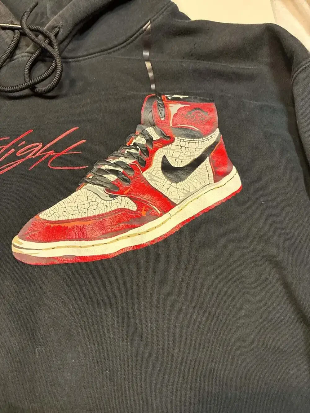Jordan Air Jordan 1 Chicago Flight Pullover Hoodie Black FD0568-010